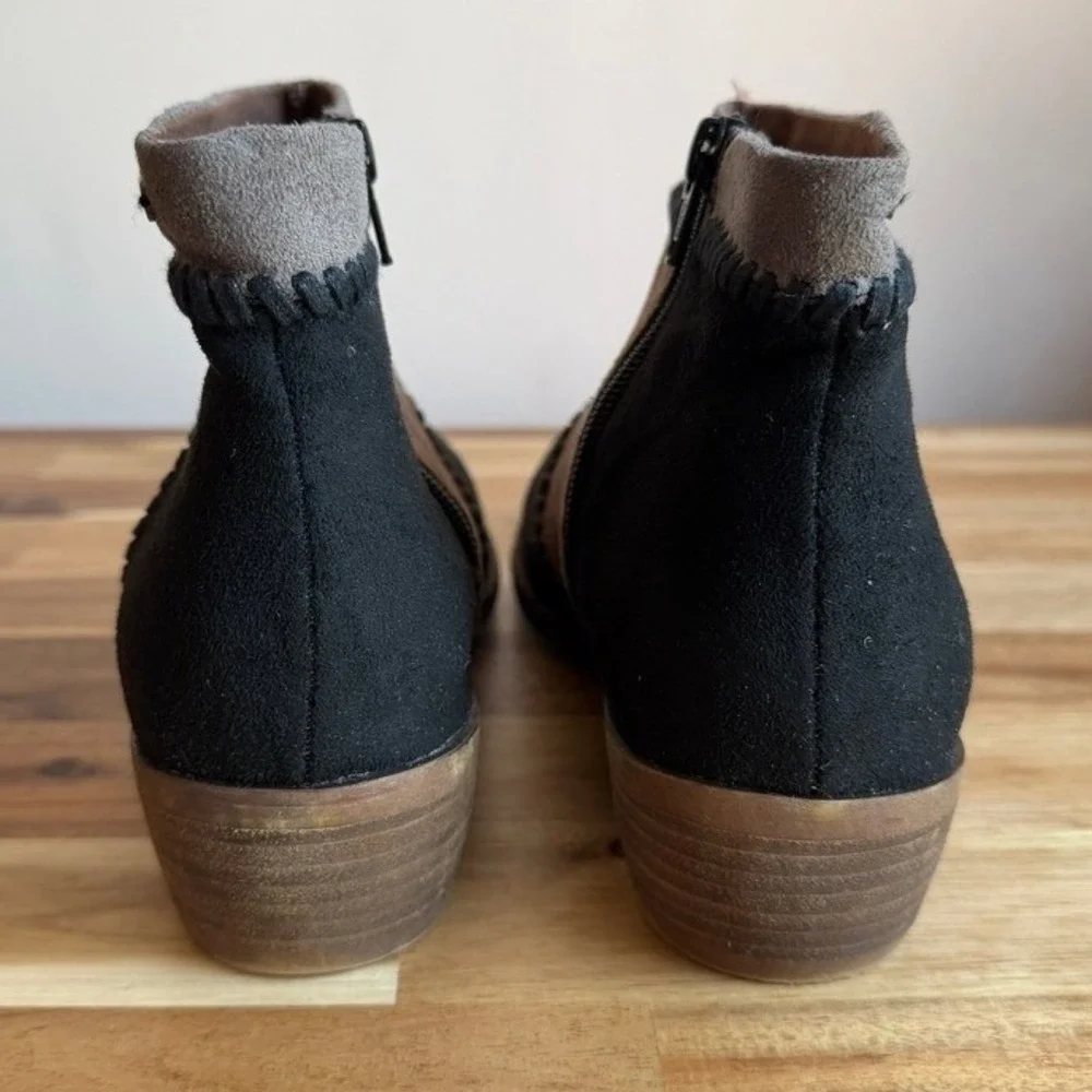 Roxy Devlin Patchwork Faux Suede Bootie